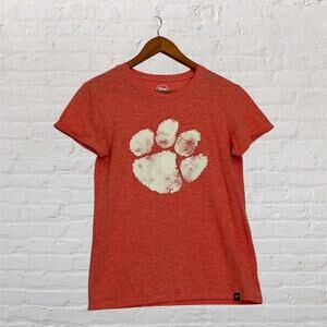 ‘47 Brand Clemson Tigers Paw Logo Orange T-Shirt‎ Women’s Small NCAA